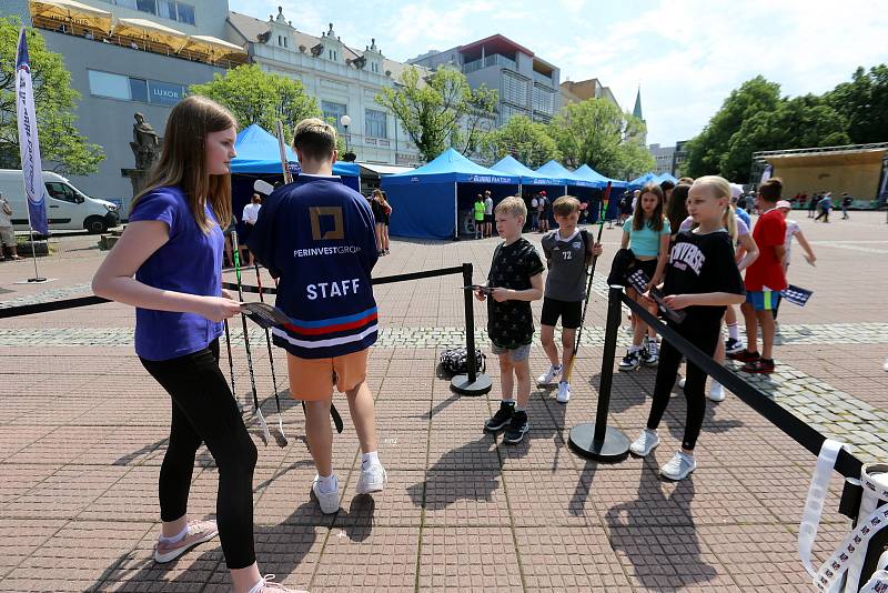 NHL Global Fan Tour Zlín na náměstí Míru