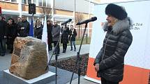 Slavnostní zahájení stavby a poklepání základního kamene Vzdělávacího komplexu UTB ve Zlíně za účasti Evy Jiřičné