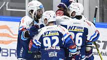 HC Kometa Brno (v modrém) proti PSG Berani Zlín