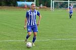 Fotbalisté Kvítkovic (modro-bílé dresy) v Mol Cupu prohráli s Třincem 1:5.