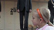 Návštěva prezidenta Miloše Zemana ve Zlínském kraji. Náměstí Míru ve Zlíně