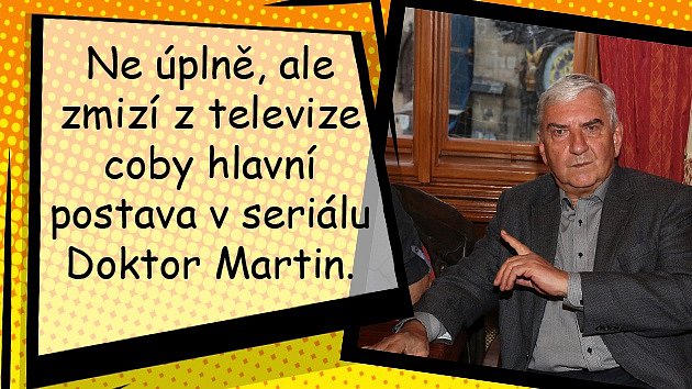 Miroslav Donutil opustil roli v seriálu Doktor Martin a vrací se k talkshow.