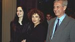 Marlène s manželem Walterem a dcerou Evou na pařížském filmovém festivalu v roce 1999.