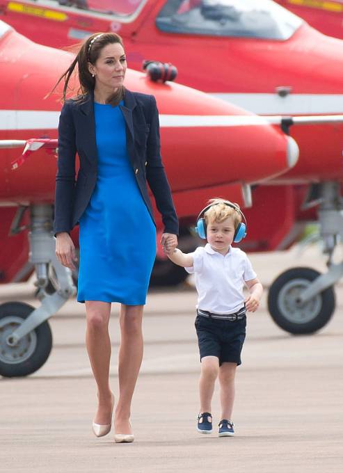 Kate Middleton se synem Georgem.