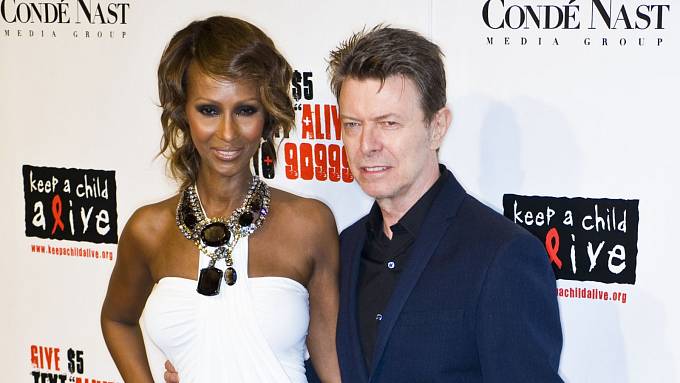 David Bowie s manželkou Iman