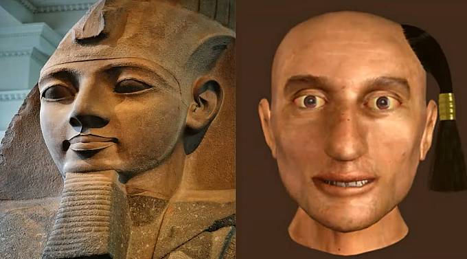 Faraon Ramses II. No na sochách je hezčí.
