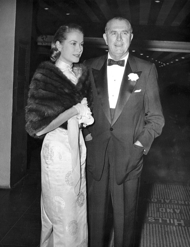 Grace Kelly se svým otcem Johnem