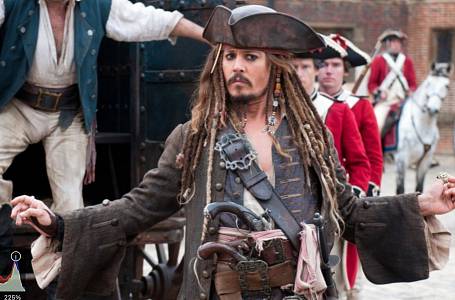 Johnny Depp ve filmu Piráti z Karibiku
