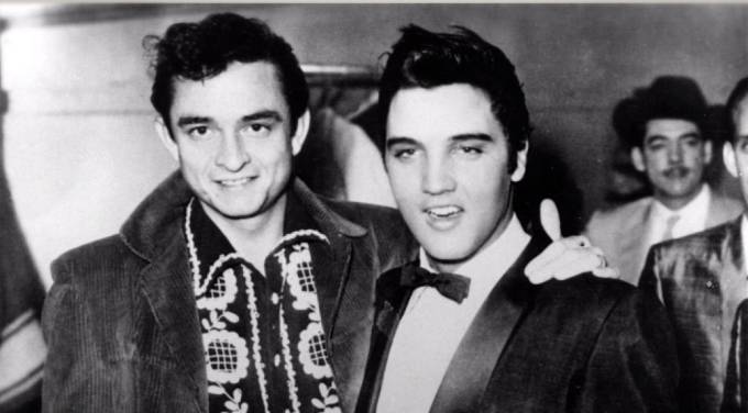 Elvis Presley a Johnny Cash v roce 1967.