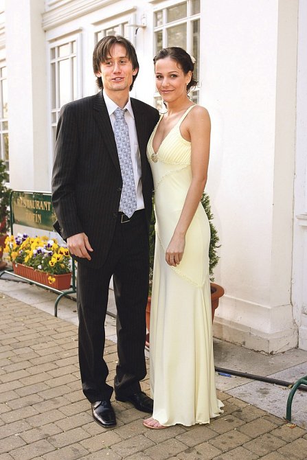 Radka Kocurová s manželem Tomášem Rosickým.