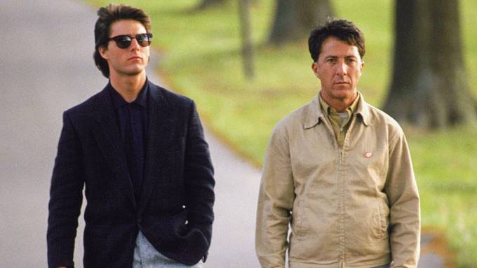 Tom Cruise a Dustin Hoffman v hitu Rain Man.