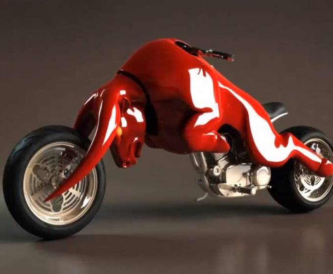 Redbullácká motorka.