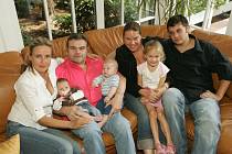 Karel Svoboda s rodinou
