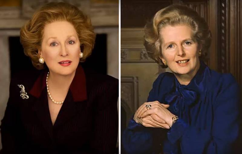 Meryl Streep jako Margaret Thatcher ve filmu Železná lady.