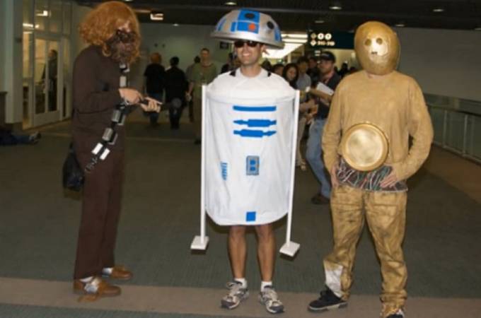 Star Wars cosplay pro chudé. 