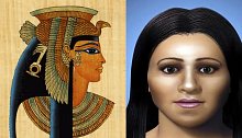 Kleopatra, vládkyně Egypta.