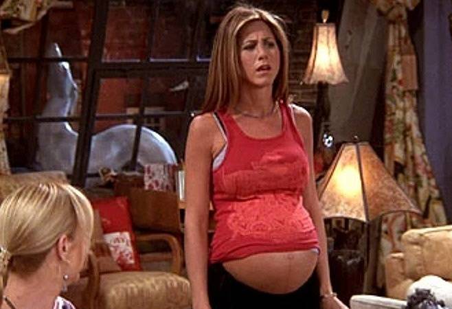 Těhotná Rachel v podání Jennifer Aniston