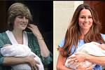Média velmi často porovnávají princeznu Dianu s manželkou jejího syna Williama, Kate Middletonou. Předmětem srovnávání je nejen jejich chování, vztah k potomkům, ale i styl. 
