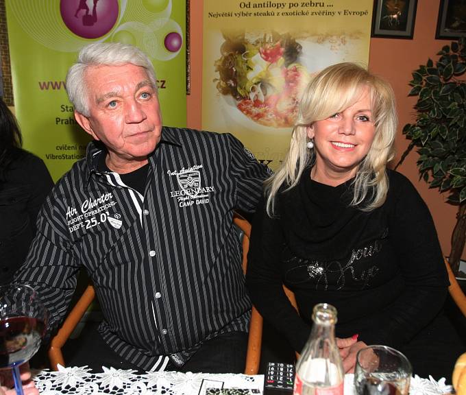 Jiří Krampol se svou manželkou Hankou