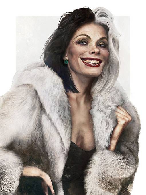 Cruella De Vil ze 101 dalmatinů.