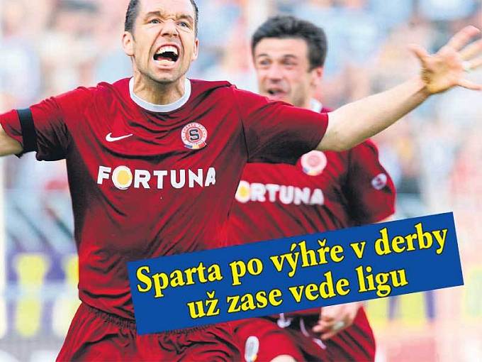 Doslova v sedmém nebi se ocitl Pavel Horváth. Aby ne, když svým gólem rozhodl o vítězství Sparty v derby.