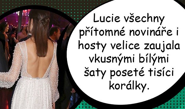 Lucie Gelemová spolu s Felixem Slováčkem trénují tanec na svatbu.