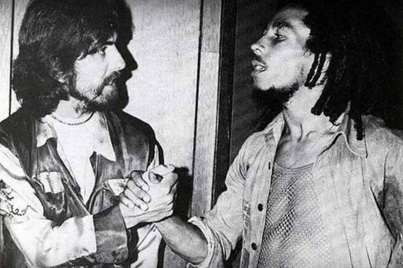 George Harrison a Bob Marley
