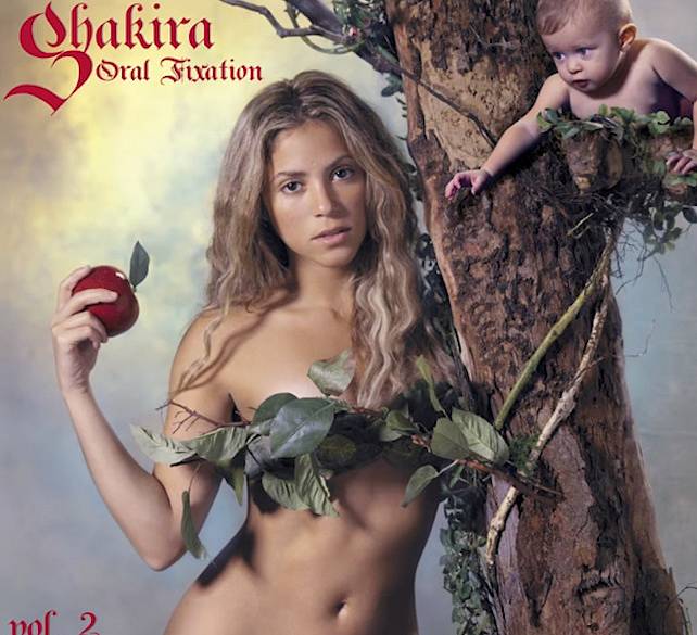 Shakira se na obalu desky Oral Fixation vol. 2 stylizovala do Evy, která v ráji utrhla jablko. Pro nás na tom není v podstatě nic necudného.