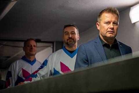 Aleš Pavlík (vpravo), šéf hokejových Vítkovic.