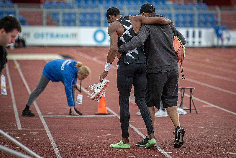 Zlatá tretra, atletický mítink kategorie Continental Tour - Gold, 19. května 2021 v Ostravě. Christian Taylor (USA), trojskok muži.