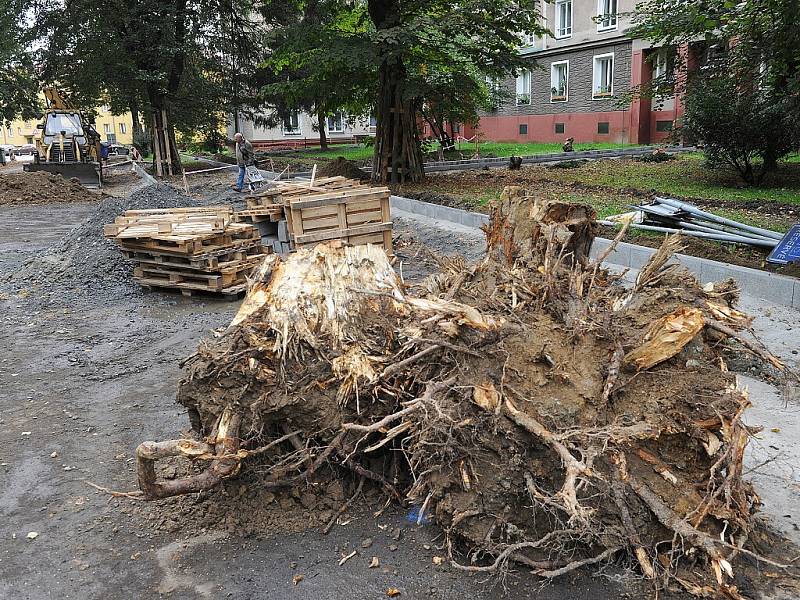 První etapa rekonstrukce ulice jde podle plánu, skončit by měla v listopadu letošního roku, do té doby ale její spodní částí neprojedou auta.