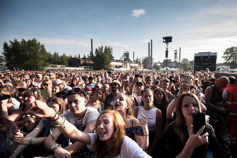 Hudební festival Colours of Ostrava ve čtvrtek 20. července 2017.