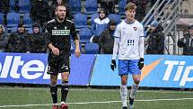 Zimní utkání Tipsport ligy, FC Baník Ostrava - MFK Karviná, 6. ledna 2022 v Ostravě. (vpravo) Matyáš Bitta.