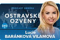 Hostem podcastu Ostravské ozvěny byla politička Lucie Baránková Vilamová, moderuje redaktorka Deníku Kateřina Součková, 24. ledna 2024, Ostrava.