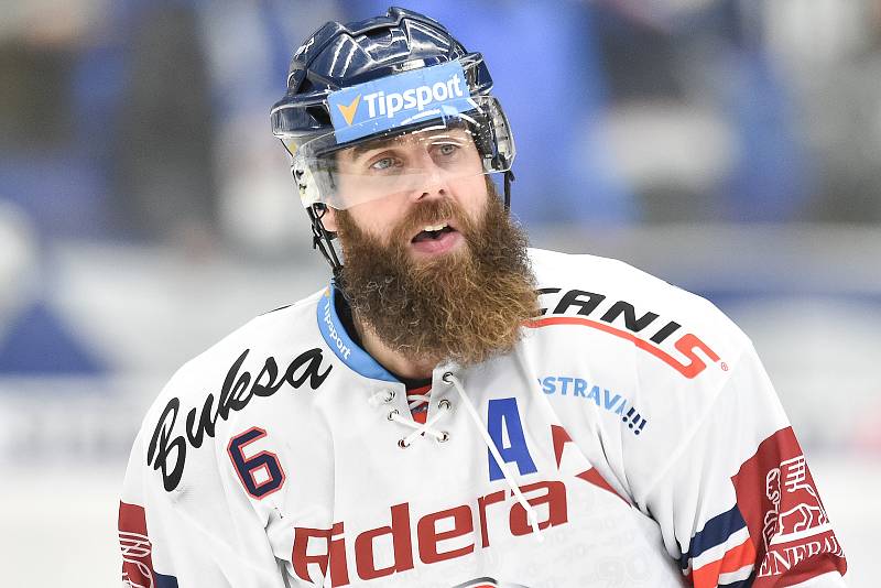 Utkání 32. kola hokejové extraligy: HC Vítkovice Ridera - PSG Berani Zlín, 4. ledna 2019 v Ostravě. Na snímku Jan Výtisk.