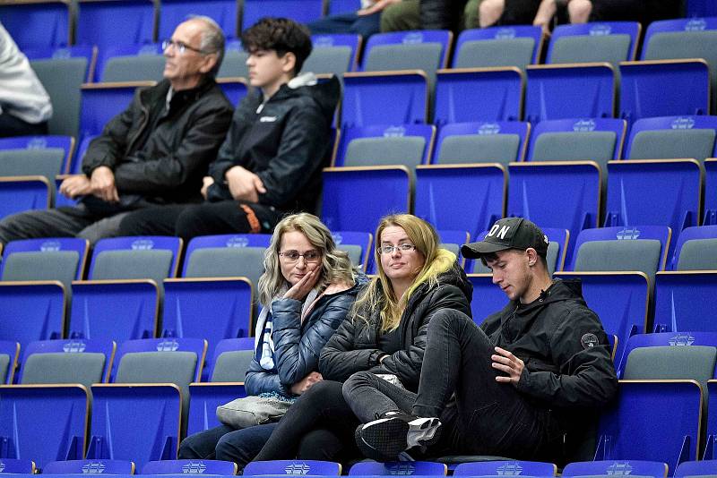 Fanoušci při utkání 15. kola hokejové extraligy: HC Vítkovice Ridera - Bílí Tygři Liberec.