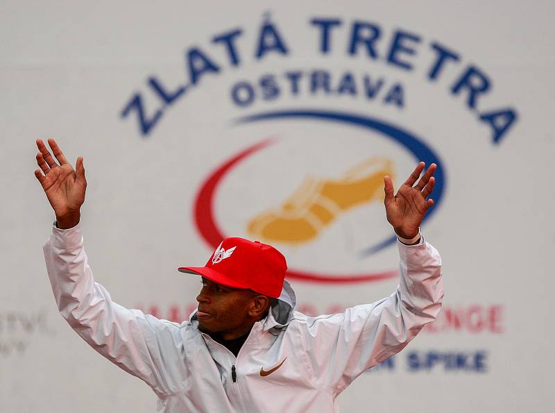 Zlatá tretra Ostrava 2018, na snímku Mutaz Essa Barshim