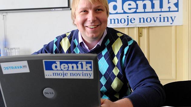 Lídr TOP 09 pro volby do ostravského zastupitelstva Aleš Juchelka během on-line rozhovoru se čtenáři Deníku.