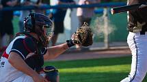 První domácí utkání finále baseballové extraligy Arrows Ostrava - Draci Brno, sobota 14. srpna 2021.