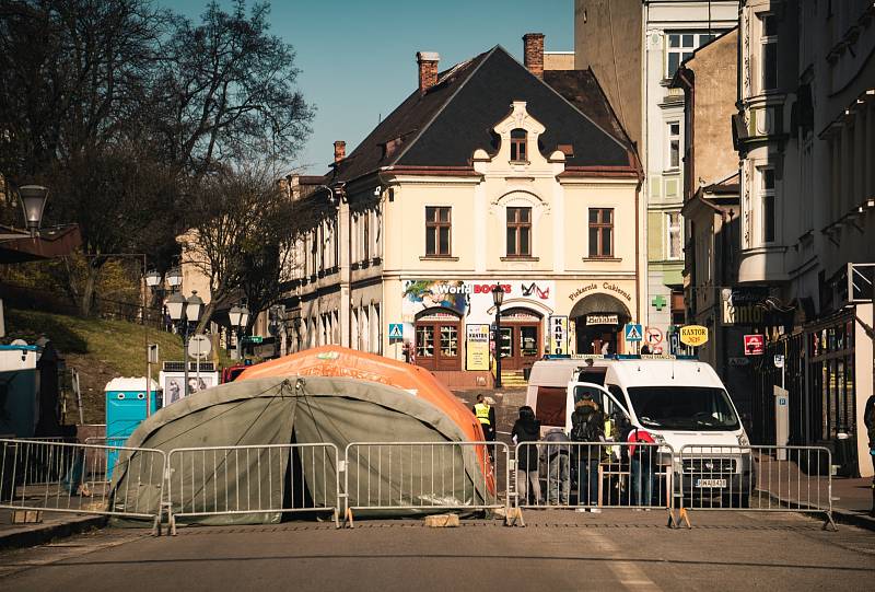 Takto nafotil situaci na hranici s Polskem mezi Českým Těšínem a Těšínem náš čtenář Martin Sojka. 