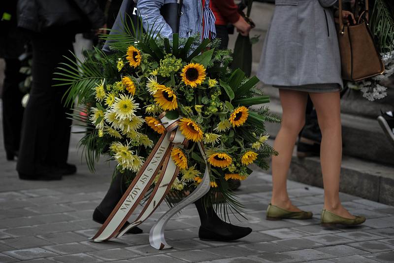 Pohřeb hudebnice Denisy Bílé v evangelickém kostele v Ostravě. Ženu 15. 9. 2017 ve Frýdku-Místku srazilo auto.