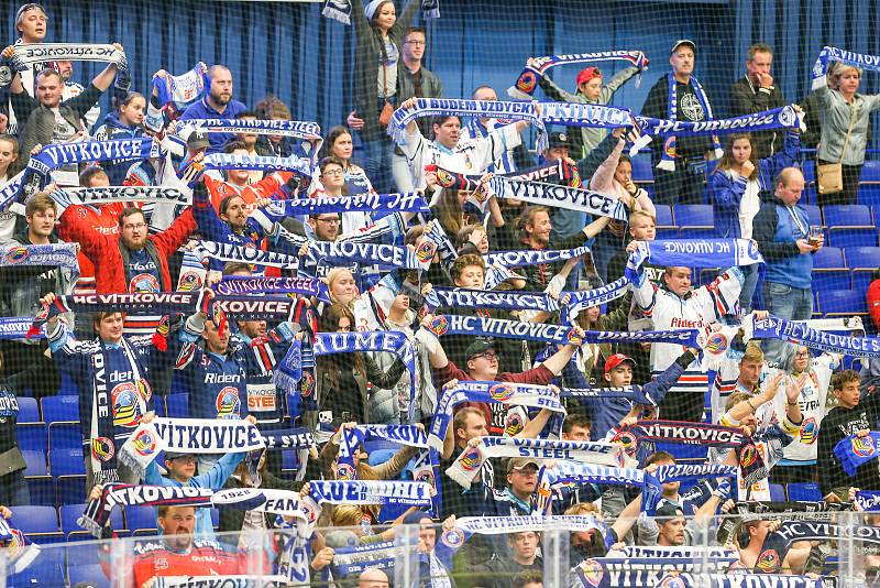 Utkání 3. kola hokejové extraligy: HC Vítkovice Ridera - Bílí Tygři Liberec, 20. září 2019 v Ostravě.