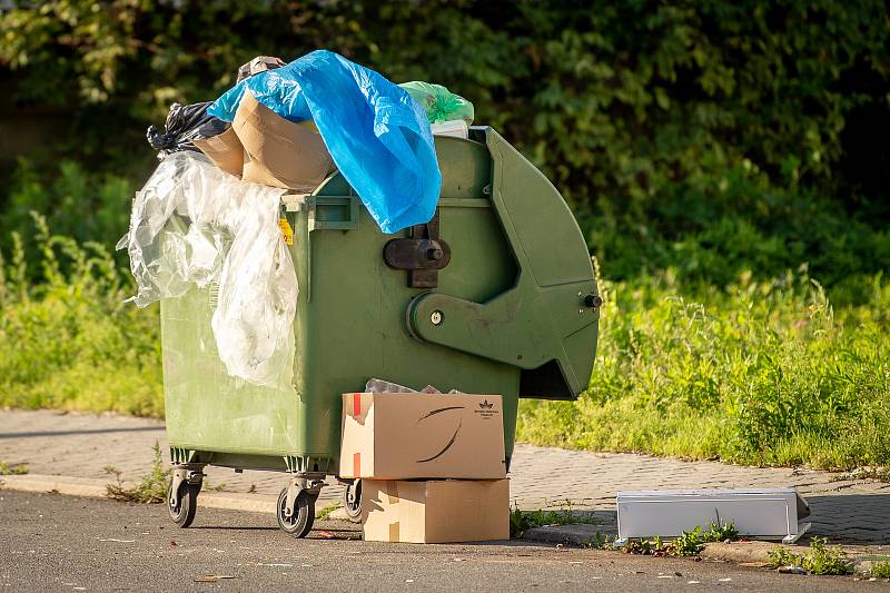 Ghetto ve Vítkovicích (ulice Erbenova), 10. zaří 2019 v Ostravě.