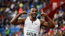 Justin Gatlin na 57. ročník Zlaté tretry Ostrava.