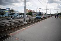Tramvajová zastávka Václava Jiřikovského, 13. června 2023, Ostrava-Dubina.