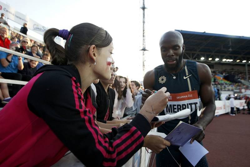 Zlatá tretra Ostrava 2014. Lashawn Merritt.