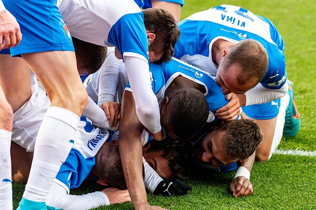 Utkání 22. kola první fotbalové ligy: FC baník Ostrava - SK Sigma Olomouc. 19. února 2022 v Ostravě.