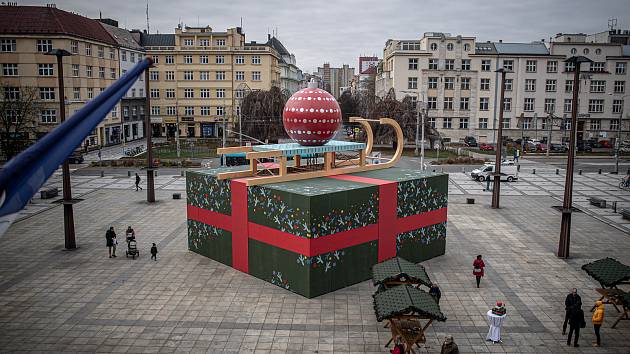 Tisková konference k zahájení Ostravských Vánoc na Prokešově náměstí, 24. listopadu 2021 v Ostravě.