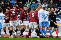 Utkání 23. kola první fotbalové ligy: FC Baník Ostrava - AC Sparta Praha, 11. března 2023, Ostrava.