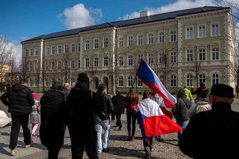 Procházka s Volným blokem, kterou pořádá Lubomír Volný (Poslanec Parlamentu České republiky), se uskutečnila 20. března 2021 v Krnově.